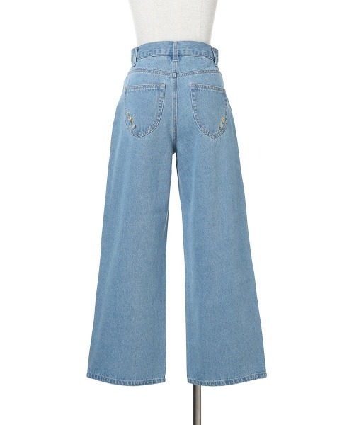 F i.n.t（フィント）の「ポケット小花刺繍デニムパンツ/fint フィント（デニムパンツ・レディース・ブルー/ライトブルー・0/1）」の13枚目の写真