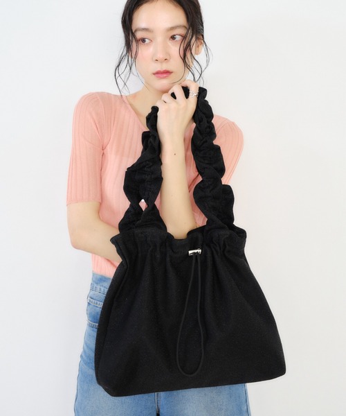 激安♡2点目半額♡新品♡オルメルトートバッグ＆ボールペン＆タオルセット Shelly island（シェリーアイランド）の「【ZOZO限定】ラメフリル