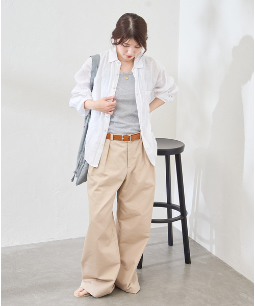 リネンレギュラーカラーシャツ（シャツ/ブラウス）｜JOURNAL STANDARD