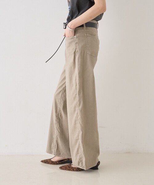 RED CARD TOKYO(レッドカード)の「【RED CARD/レッドカード】35th Anniv. Wide ワイドデニム/リネン混/35th Anniversary Wide(デニムパンツ・レディース・グレイッシュベージュ・25/24/23/22)」の5枚目の写真