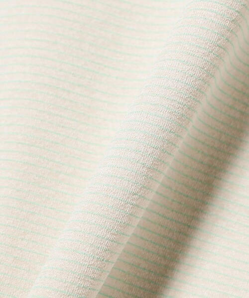BEAMS（ビームス）の「マイクロ ボーダー Tシャツ（吸水速乾）（Tシャツ/カットソー・メンズ・ブラック/ミント・S/M/L/XL）」の7枚目の写真