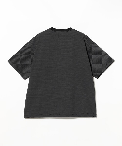 BEAMS（ビームス）の「マイクロ ボーダー Tシャツ（吸水速乾）（Tシャツ/カットソー・メンズ・ブラック/ミント・S/M/L/XL）」の8枚目の写真