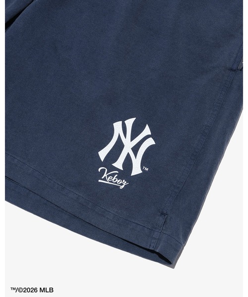 KEBOZ（ケボズ）の「【本日限定受注】KEBOZ × MLB NEW YORK YANKEES LOGO WASHED TENJIKU SHORTS（その他パンツ・メンズ・ネイビー・2XL/XL/L/M/S）」の4枚目の写真