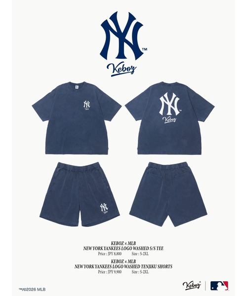 KEBOZ(ケボズ)の「KEBOZ × MLB NEW YORK YANKEES LOGO WASHED TENJIKU SHORTS(その他パンツ・メンズ・ネイビー・2XL/XL/L/M/S)」の10枚目の写真