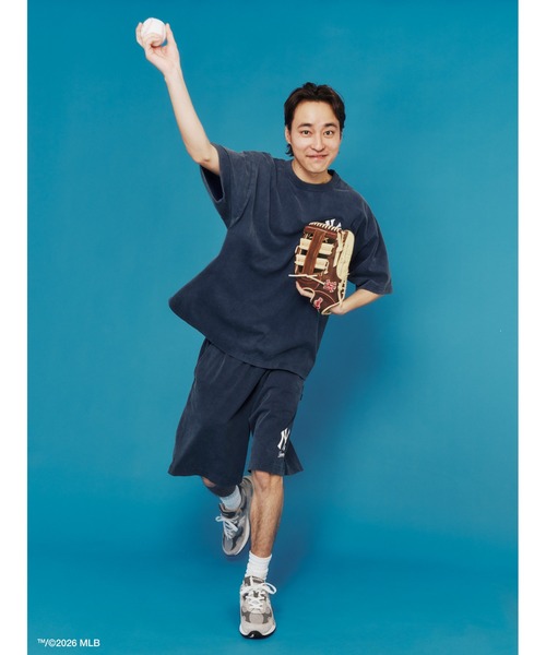 KEBOZ(ケボズ)の「KEBOZ × MLB NEW YORK YANKEES LOGO WASHED TENJIKU SHORTS(その他パンツ・メンズ・ネイビー・2XL/XL/L/M/S)」の8枚目の写真