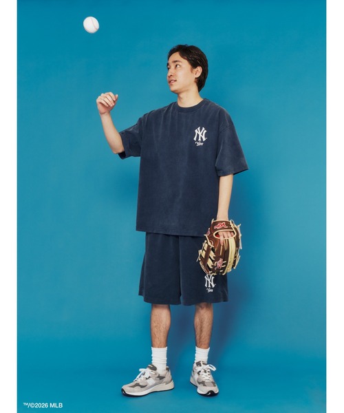 KEBOZ(ケボズ)の「KEBOZ × MLB NEW YORK YANKEES LOGO WASHED TENJIKU SHORTS(その他パンツ・メンズ・ネイビー・2XL/XL/L/M/S)」の6枚目の写真