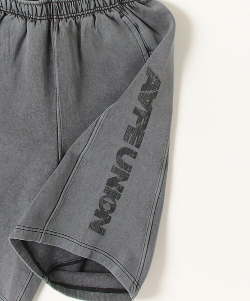 AAPE BY A BATHING APE(エーエイプバイアベイシングエイプ)の「AAPE UNION SPORT "GYM" Sweat Shorts(スウェットパンツ・メンズ・ライトブラック・LARGE/X-LARGE/SMALL/MEDIUM)」の7枚目の写真
