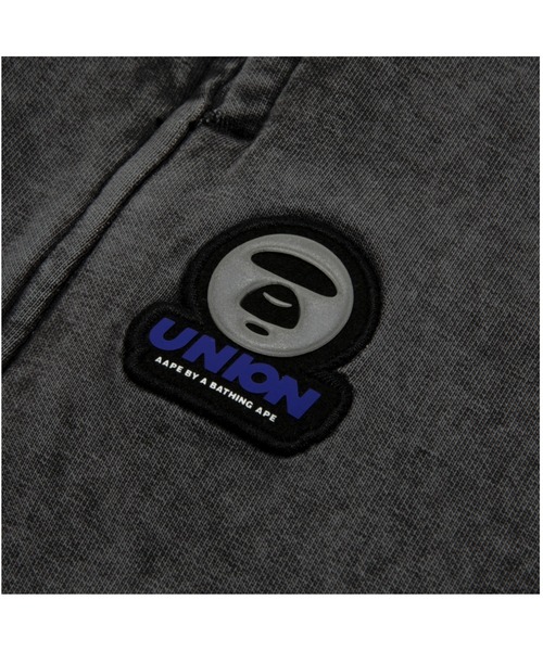 AAPE BY A BATHING APE(エーエイプバイアベイシングエイプ)の「AAPE UNION SPORT "GYM" Sweat Shorts(スウェットパンツ・メンズ・ライトブラック・LARGE/X-LARGE/SMALL/MEDIUM)」の3枚目の写真