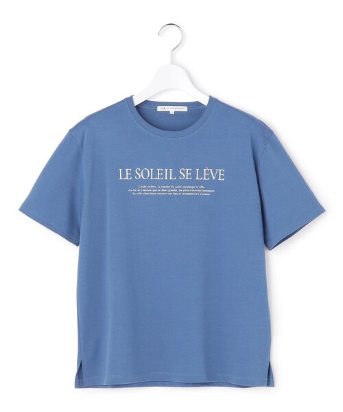 23区（ニジュウサンク）の「LE SOLEIL SE LEVE ロゴ Tシャツ（Tシャツ/カットソー・レディース・ホワイト系/ブラウン系/ダークブラウン系/ブルー系・38/40）」の19枚目の写真