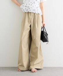 mystic | ワイドベルトタックパンツ(その他パンツ)
