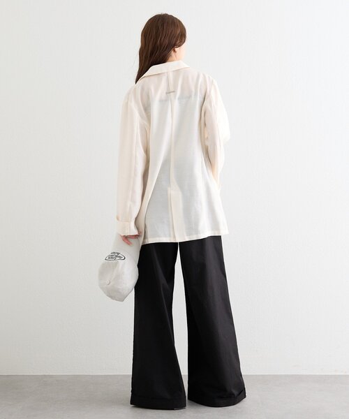 mystic(ミスティック)の「【タックデザイン/3サイズ展開】ワイドベルトタックパンツ(その他パンツ・レディース・ベージュ/オフホワイト/ブラック・1/2/0)」の22枚目の写真