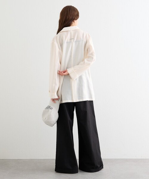 mystic(ミスティック)の「ワイドベルトタックパンツ(その他パンツ・レディース・ベージュ/オフホワイト/ブラック・1/2/0)」の6枚目の写真