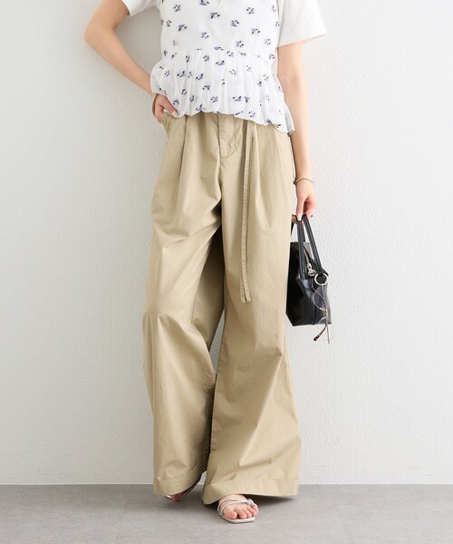 mystic(ミスティック)の「ワイドベルトタックパンツ(その他パンツ・レディース・ベージュ/オフホワイト/ブラック・1/2/0)」の16枚目の写真