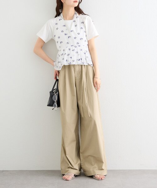 mystic(ミスティック)の「ワイドベルトタックパンツ(その他パンツ・レディース・ベージュ/オフホワイト/ブラック・1/2/0)」の17枚目の写真