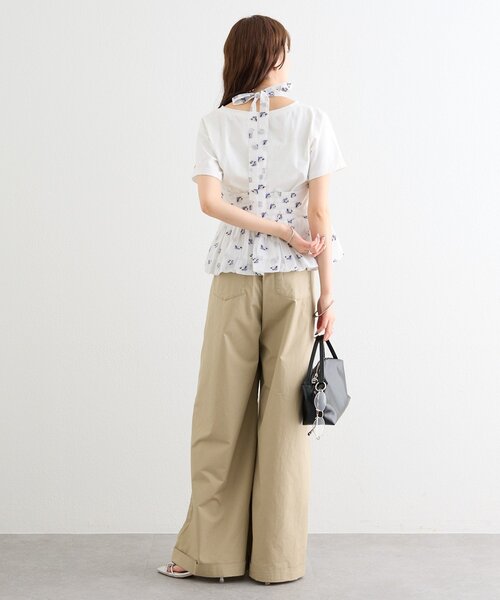 mystic(ミスティック)の「ワイドベルトタックパンツ(その他パンツ・レディース・ベージュ/オフホワイト/ブラック・1/2/0)」の18枚目の写真