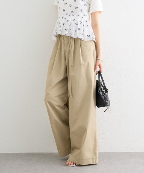 mystic(ミスティック)の「ワイドベルトタックパンツ(その他パンツ・レディース・ベージュ/オフホワイト/ブラック・1/2/0)」の21枚目の写真
