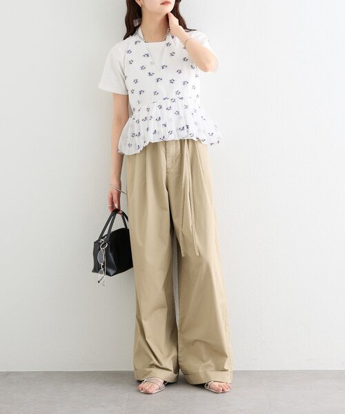 mystic(ミスティック)の「ワイドベルトタックパンツ(その他パンツ・レディース・ベージュ/オフホワイト/ブラック・1/2/0)」の22枚目の写真