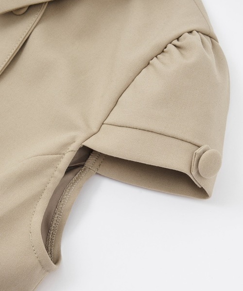 Short Sleeve Double Button Tops（シャツ/ブラウス）｜andwang