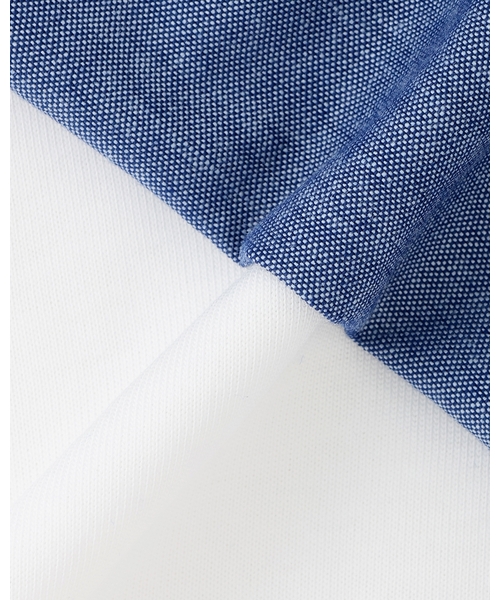 mezzo piano（メゾピアノ）の「カットワーク刺しゅうチュニック　半袖Tシャツセット（Tシャツ/カットソー・キッズ・ブルー/オフホワイト・140cm/130cm/120cm/110cm）」の4枚目の写真