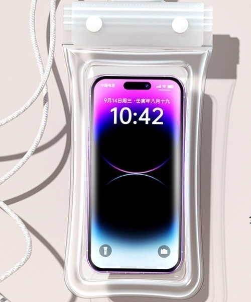 セール】【タッチ操作可能◎】クリア防水スマホポーチ（スマホケース 