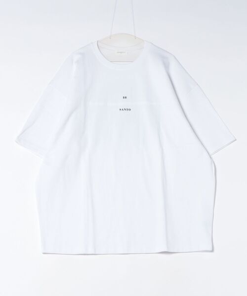 a.p.o.v.(エーピーオービー)の「a.p.o.v. グラフィックサークルバックプリントフロントパイピングラインオーバーサイズTシャツ(Tシャツ/カットソー・メンズ・ホワイト/ブラック・ONESIZE)」の10枚目の写真