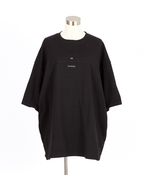 a.p.o.v.(エーピーオービー)の「a.p.o.v. グラフィックサークルバックプリントフロントパイピングラインオーバーサイズTシャツ(Tシャツ/カットソー・メンズ・ホワイト/ブラック・ONESIZE)」の11枚目の写真