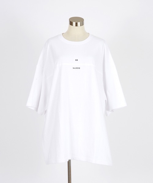 a.p.o.v.(エーピーオービー)の「a.p.o.v. グラフィックサークルバックプリントフロントパイピングラインオーバーサイズTシャツ(Tシャツ/カットソー・メンズ・ホワイト/ブラック・ONESIZE)」の15枚目の写真