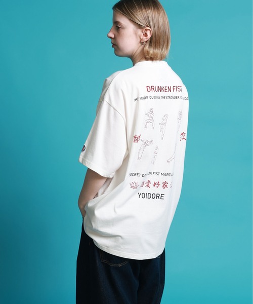 JACKROSE（ジャックローズ）の「YOIDORE よいどれ拳法 TEE（Tシャツ/カットソー・メンズ・ホワイト/ブラック・M/L/XL）」の9枚目の写真