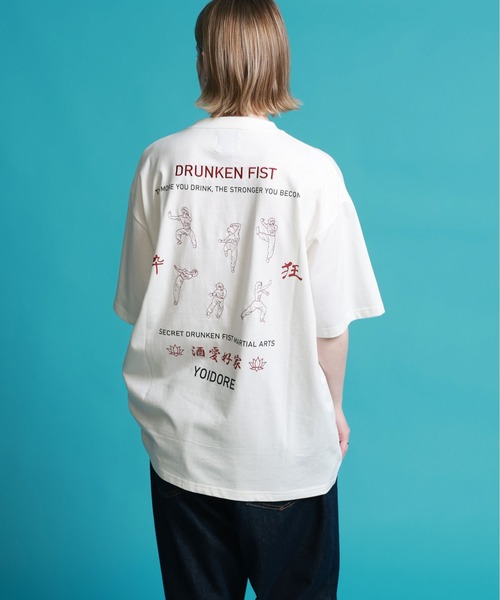 JACKROSE（ジャックローズ）の「YOIDORE よいどれ拳法 TEE（Tシャツ/カットソー・メンズ・ホワイト/ブラック・M/L/XL）」の11枚目の写真
