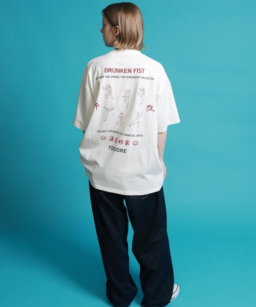 JACKROSE（ジャックローズ）の「YOIDORE よいどれ拳法 TEE（Tシャツ/カットソー・メンズ・ホワイト/ブラック・M/L/XL）」の17枚目の写真