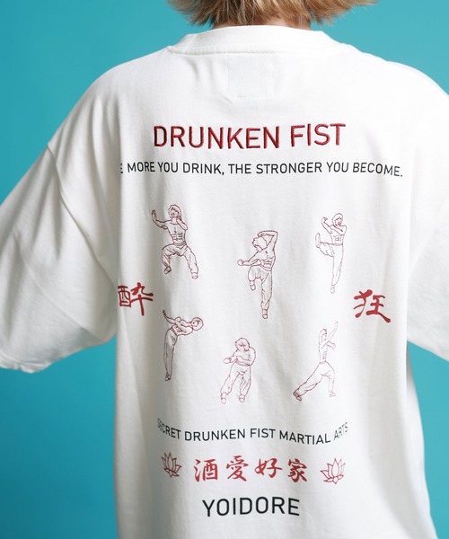 JACKROSE（ジャックローズ）の「YOIDORE よいどれ拳法 TEE（Tシャツ/カットソー・メンズ・ホワイト/ブラック・M/L/XL）」の19枚目の写真