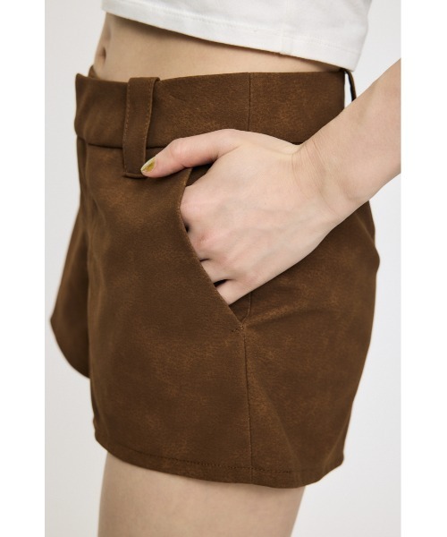 MOUSSY(マウジー)の「F/SUEDE ショートパンツ(その他パンツ・レディース・ブラウン/ライトブラック・1/2)」の12枚目の写真