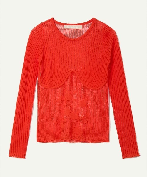 leinwande(ラインヴァンド)の「【leinwande】Blueberry Lace Top / ブルーベリーレーストップ(Tシャツ/カットソー・レディース・レッド系/White/ブルー/ブラック系・ONE SIZE)」の4枚目の写真