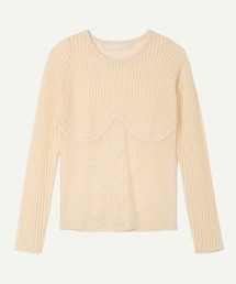 【leinwande】Blueberry Lace Top / ブルーベリーレーストップ