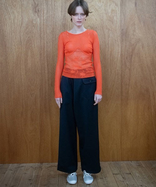 leinwande(ラインヴァンド)の「【leinwande】Blueberry Lace Top / ブルーベリーレーストップ(Tシャツ/カットソー・レディース・レッド系/White/ブルー/ブラック系・ONE SIZE)」の10枚目の写真