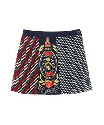 PEARLY GATES | 【PEARLY GATES】パッチワーク柄 AMIDOカチオンメランジ(スカート)