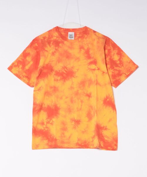 TONE SELECT WEAR（トーンセレクトウェア）の「CROSS&STITCH(クロスアンドステッチ) タイダイＴシャツ 6.2oz メンズ 半袖Tシャツ (TDT-148)【タイダイ】【半袖　PGT-144】（Tシャツ/カットソー・メンズ・オレンジ/ネイビー/ブラック/ピンク・MEDIUM/XX-LARGE/X-LARGE/LARGE）」の4枚目の写真