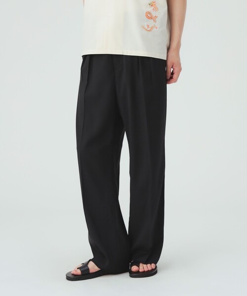 BEAMS HEART(ビームスハート)の「【8/6値下げ】リネンブレンド 2タック ワイドスラックス(スラックス・メンズ・ブラウン/ブラック・LARGE/SMALL/MEDIUM)」の18枚目の写真