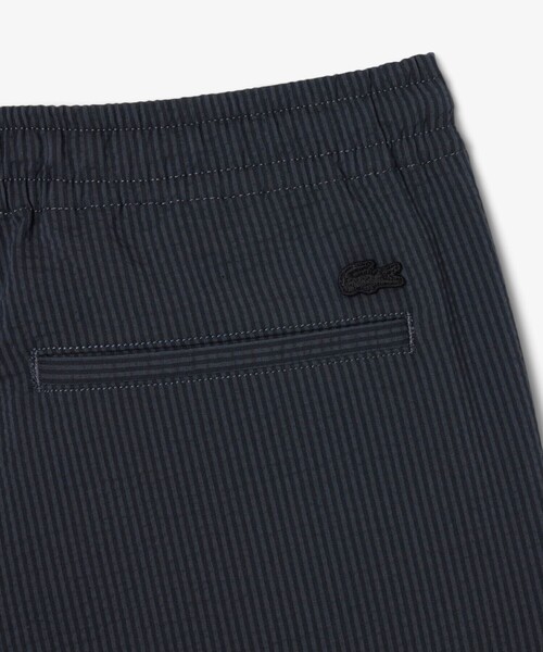 LACOSTE(ラコステ)の「シアサッカーショートパンツ(その他パンツ・メンズ・ブラック/オフホワイト・3/2/5/4)」の8枚目の写真