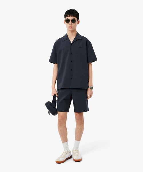 LACOSTE(ラコステ)の「シアサッカーショートパンツ(その他パンツ・メンズ・ブラック/オフホワイト・3/2/5/4)」の10枚目の写真
