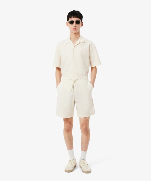 LACOSTE(ラコステ)の「シアサッカーショートパンツ(その他パンツ・メンズ・ブラック/オフホワイト・3/2/5/4)」の11枚目の写真