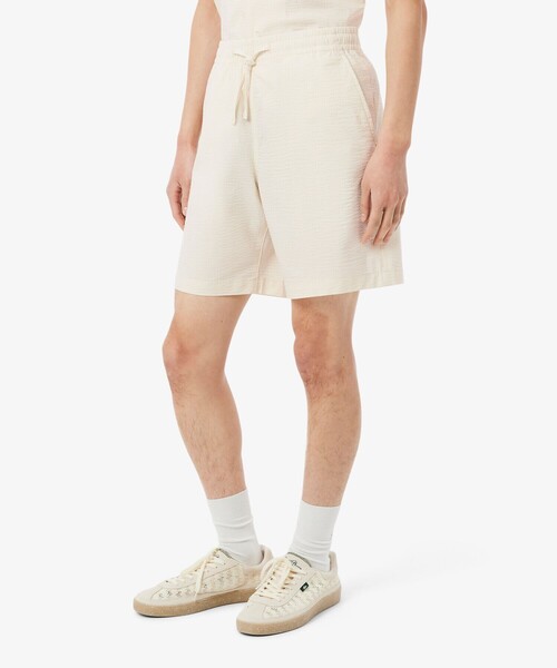 LACOSTE(ラコステ)の「シアサッカーショートパンツ(その他パンツ・メンズ・ブラック/オフホワイト・3/2/5/4)」の12枚目の写真