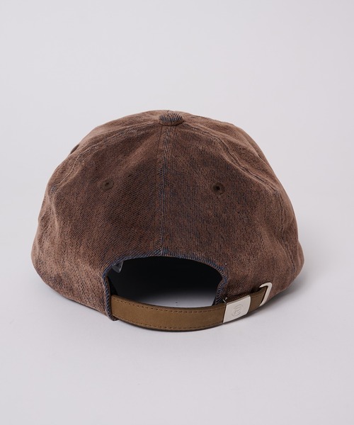 KIJIMA TAKAYUKI(キジマ タカユキ)の「【KIJIMA TAKAYUKI】別注 FLOCKY PRINTED DENIM 6PANEL CAP(キャップ・メンズ・ブラウン・FREE)」の5枚目の写真