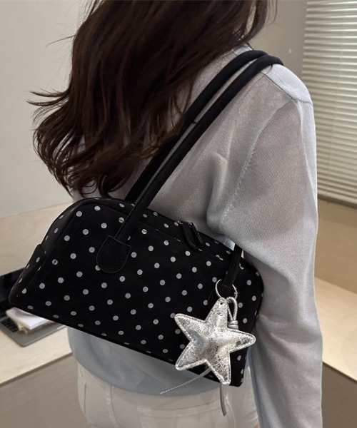 Vipoa(ヴィポア)の「ポルカドットハンドルbag(ショルダーバッグ・レディース・ホワイト/パープル/ブラック/ライトピンク・ONE SIZE)」の8枚目の写真