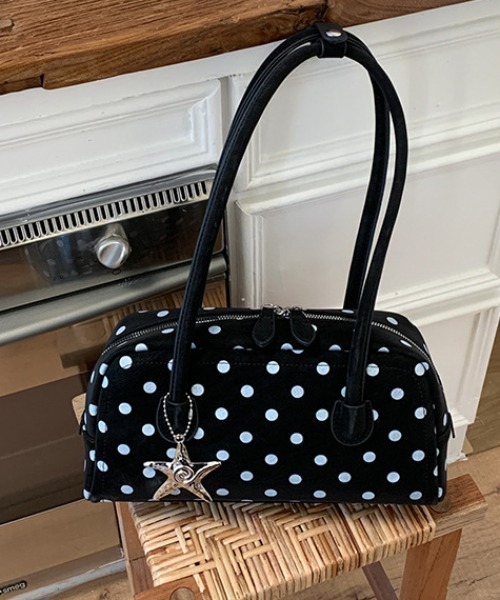 Vipoa(ヴィポア)の「ポルカドットハンドルbag(ショルダーバッグ・レディース・ホワイト/パープル/ブラック/ライトピンク・ONE SIZE)」の7枚目の写真
