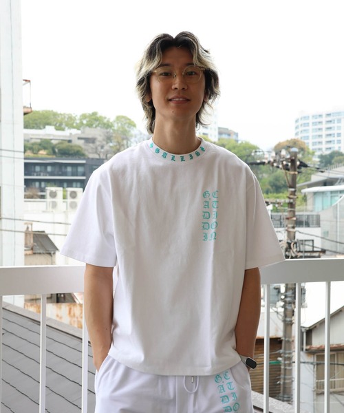 GALLIS ADDICTION（ガリスアディクション）の「GA Color 刺繍&Print Tee（Tシャツ/カットソー・メンズ・ブラック/ホワイト/ブラック系2・L/M）」の4枚目の写真