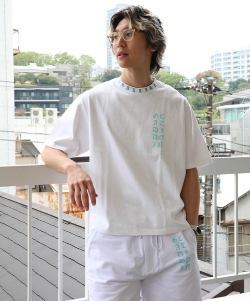 GALLIS ADDICTION（ガリスアディクション）の「GA Color 刺繍&Print Tee（Tシャツ/カットソー・メンズ・ブラック/ホワイト/ブラック系2・L/M）」の5枚目の写真