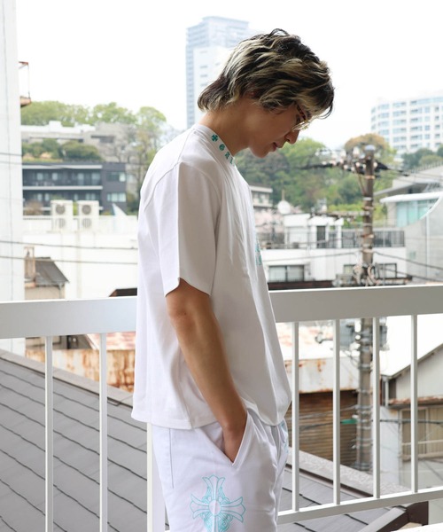 GALLIS ADDICTION（ガリスアディクション）の「GA Color 刺繍&Print Tee（Tシャツ/カットソー・メンズ・ブラック/ホワイト/ブラック系2・L/M）」の8枚目の写真
