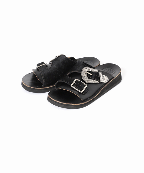 THE SANDALMAN（サンダルマン）の「THE SANDALMAN / サンダルマン 別注 ダブル ストラップ ウェスタン（サンダル・メンズ・ブラウン/ブラック・70/90/80）」の6枚目の写真