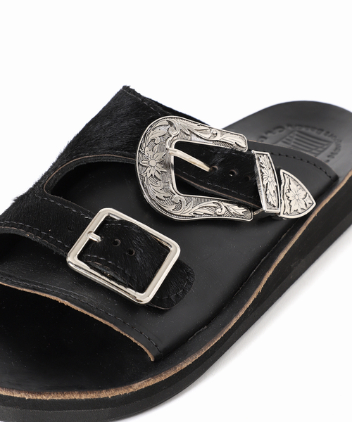 THE SANDALMAN（サンダルマン）の「THE SANDALMAN / サンダルマン 別注 ダブル ストラップ ウェスタン（サンダル・メンズ・ブラウン/ブラック・70/90/80）」の15枚目の写真